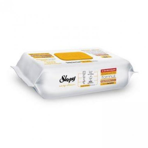 Sleepy Easy Clean Arap Sabunu Katkılı Yüzey Temizlik Havlusu 100'lü