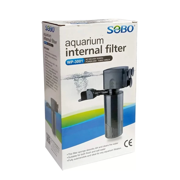 Sobo Akvaryum İç Filtre 20W 1400 Lt/Saat WP-3001 - 3