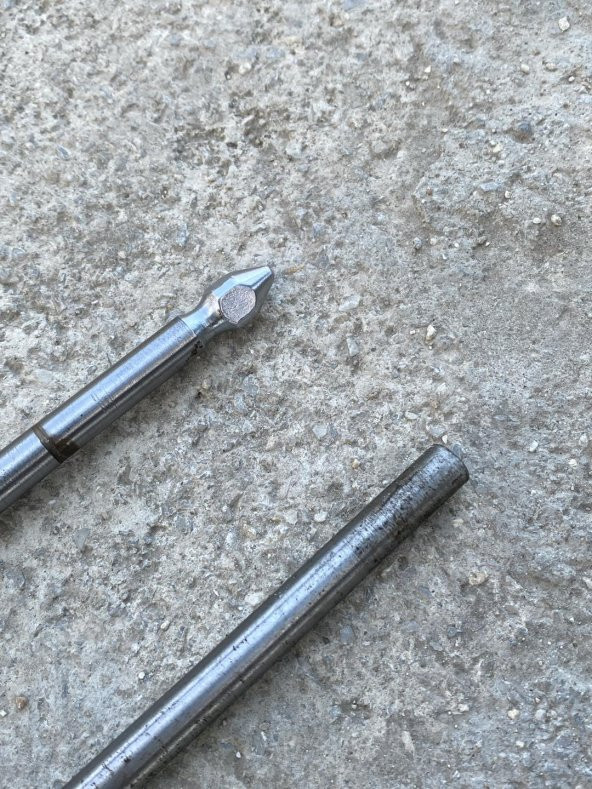 Sivri Başlı Galvanizli Demir Çubuk 1745mm - Resim 4