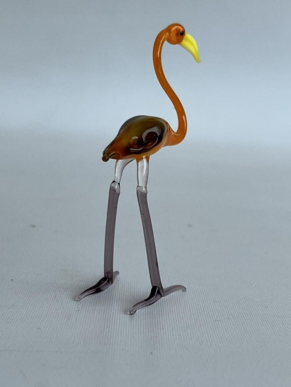 El Yapımı Murano Cam Flamingo Biblo A33-02 - 3