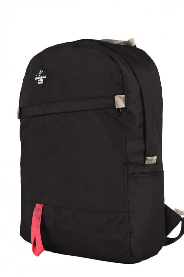 Elatae Unisex Çok Gözlü Günlük Seyahat Okul Sırt Çantası Siyah 2102 - Resim 2