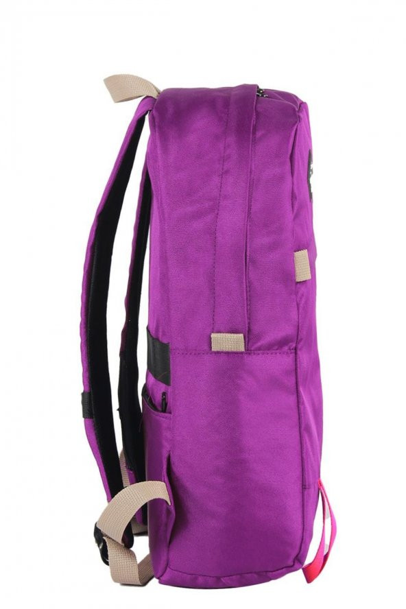 Elatae Unisex Çok Gözlü Günlük Seyahat Okul Sırt Çantası Mor 2102 - 3