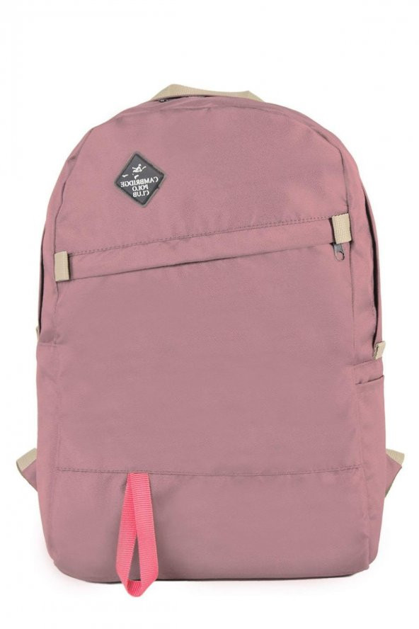Elatae Unisex Çok Gözlü Günlük Seyahat Okul Sırt Çantası Pembe 2102