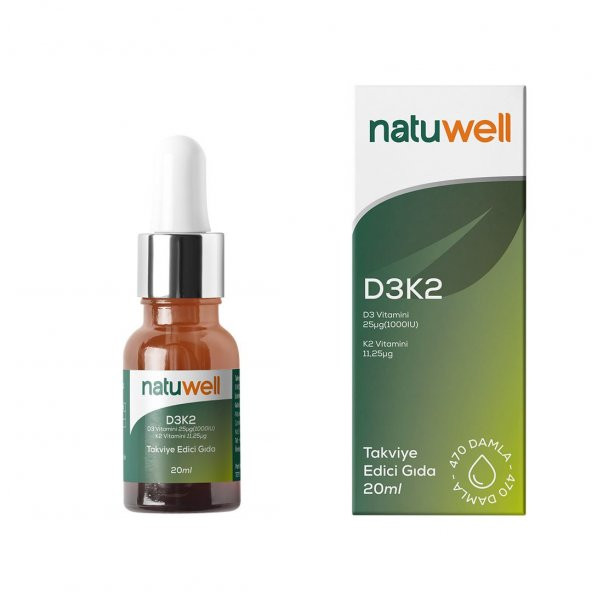 Natuwell D3K2 Damla 20 ml