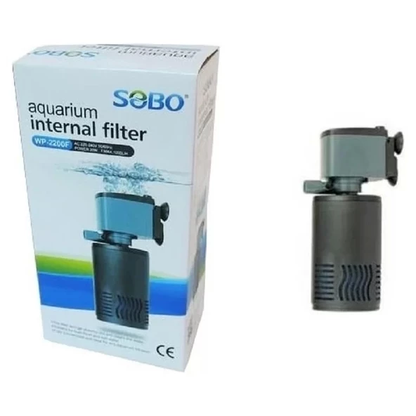 Sobo Akvaryum İç Filtre 20W 1000 Lt/Saat WP-2200F - 2