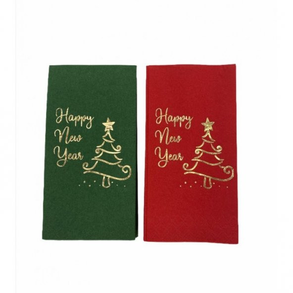Yılbaşı Peçetesi Happy New Year 2 li Set