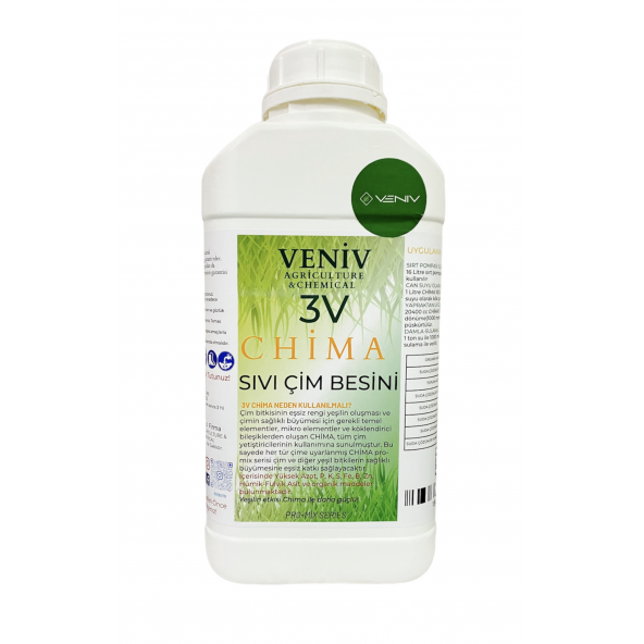 Veniv 3V Chima Çim Costuran Gübre/Bitki Besleyici+Güçlendirici+Kök Ve Yaprak Geliştirici 5l