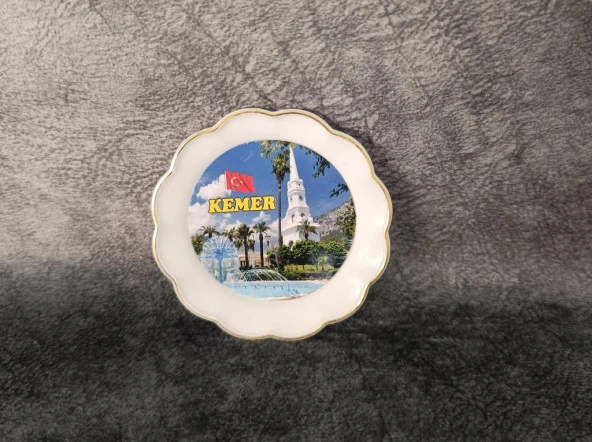 Magnet Tabak Kule Turistik Bayrak Havuz Ağaç Buzdolabı Süsü Mıknatıslı Hediyelik Eşya - 2