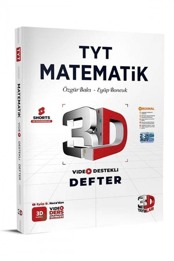 3D Tyt Matematik Defter Video Destekli ürün görseli