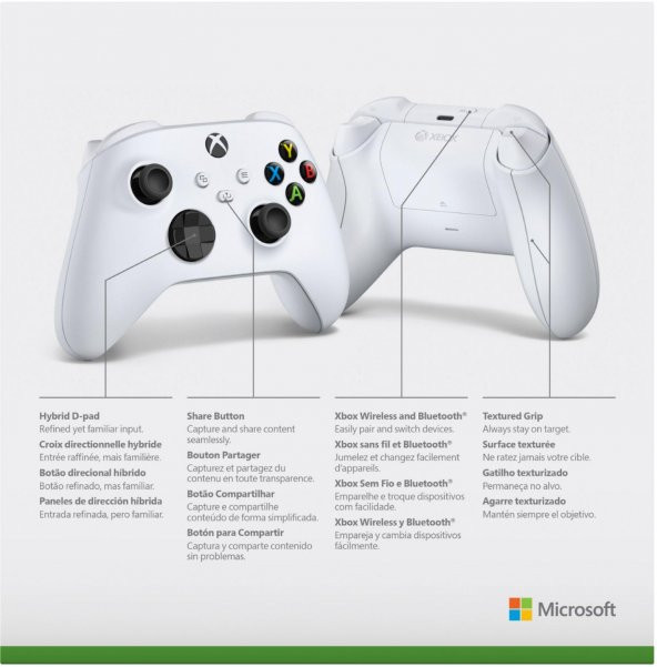 Microsoft Xbox Wireless Controller Uyumlu 9. Nesil Beyaz - Resim 6