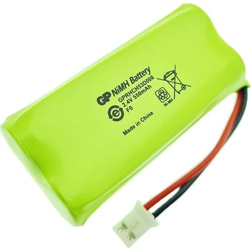 Gp 2´li Ince Bantlı Pil 2.4V 550MAH Ni-Mh Telsiz Telefon Pili