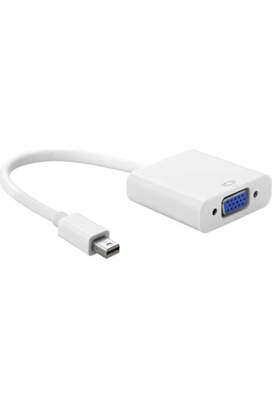 Mini Display Port To VGA Dönüştürücü Kablo Mdp Male (Erkek) VGA Famele (Dişi) - 1