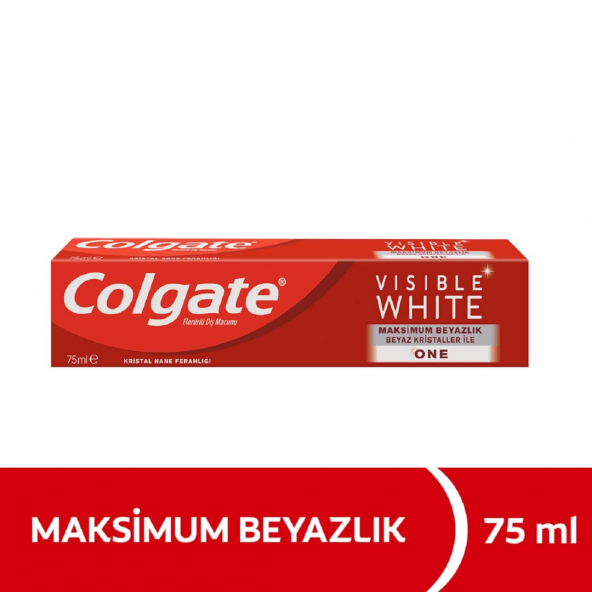 COLGATE DİŞ MACUNU 75ML-VISIBLE WHITE RESTORE KIRMIZI