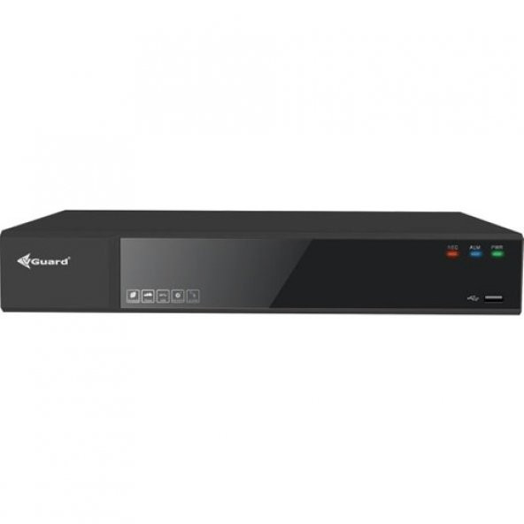 Vguard VG-16C1A-LRU 16 Kanal 1080P H.265+ 1 Disk 5in1 Sesli Hibrit Kayıt Cihazı