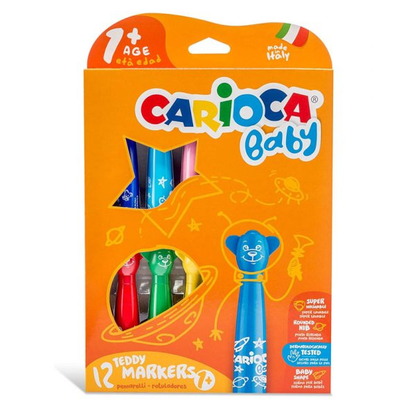 Carioca Teddy Bebek Crayons 12'Li 1 Yaş +