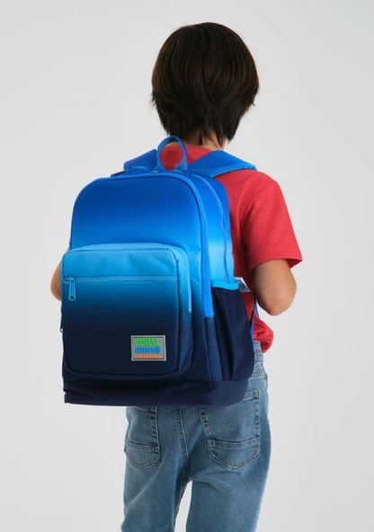 Coral High İlkokul Çantası Seti Lacivert Mavi Gradyan - Erkek Çocuk - Resim 3