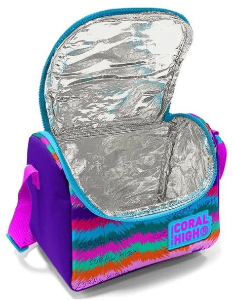 Coral High Kız Çocuk Mor Kedi Okul Beslenme Çantası - Thermo Yalıtımlı - Resim 2