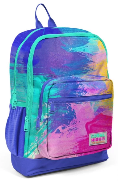 Coral High Renkli Fırça Darbeleri İlkokul ve Günlük Sırt Çantası - Kız Çocuk ürün görseli