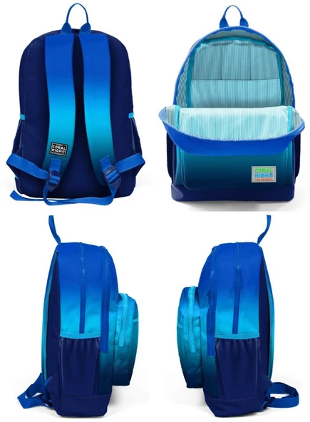 Coral High İlkokul Çantası Seti Lacivert Mavi Gradyan - Erkek Çocuk - Resim 2