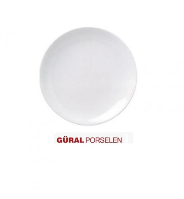Güral Porselen Düz Tabak 25 cm EO25DU - 2