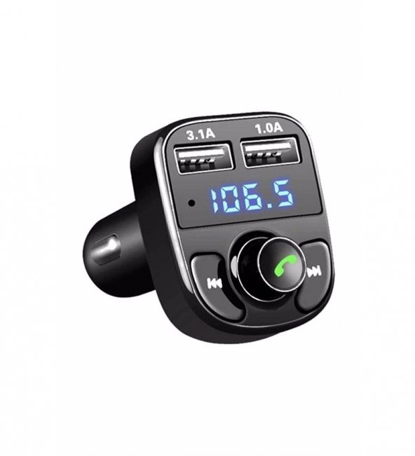 Zhltools Car X8 Otomobil Fm Transmitter Bluetooth Usb Mp3 Sd Kart