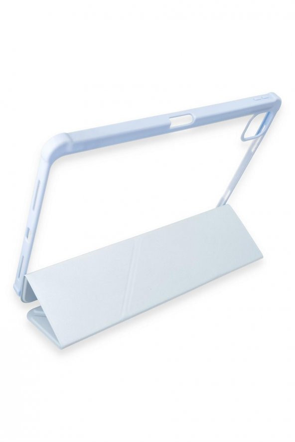 Peeq iPad Pro 11 2020 Kılıf Kalemlikli Tri Folding Smart Katlanabilir Standlı 360 Tam Koruma Kılıf - 6