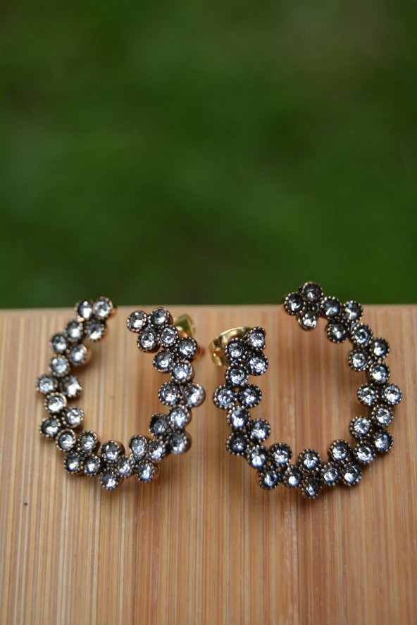 STONEAGE Bayan Zirkon Taşlı Küpe - Resim 3