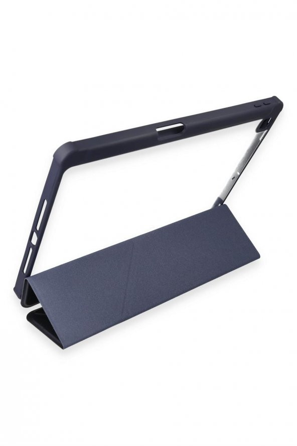 Peeq iPad Pro 10.5 Kılıf Kalemlikli Tri Folding Smart Katlanabilir Standlı 360 Tam Koruma Kılıf - 6