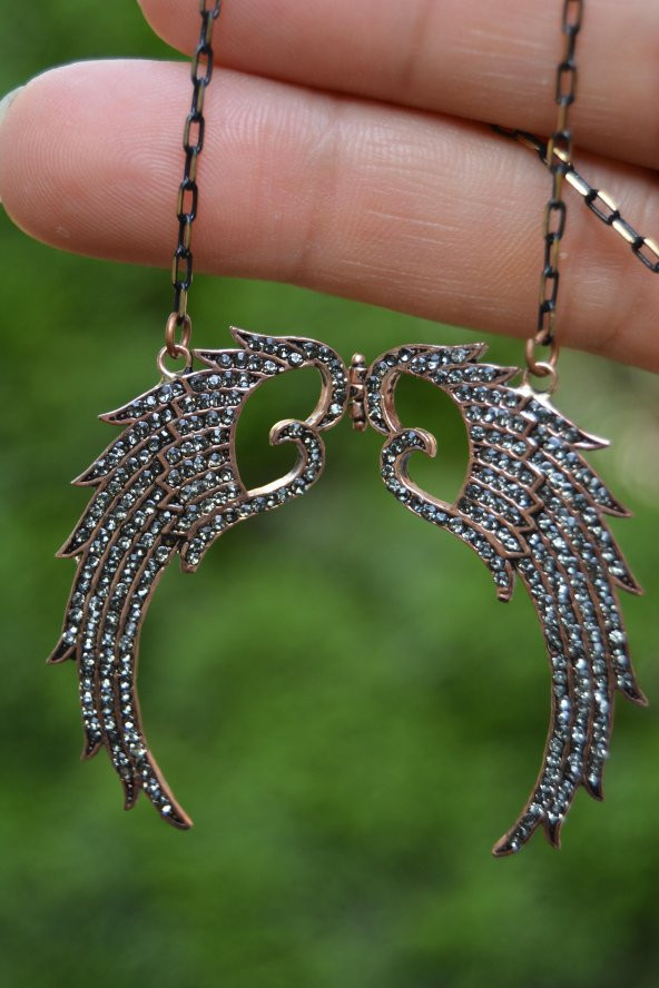STONEAGE Black Diamond Melek Kanadı Bayan Kolye ürün görseli