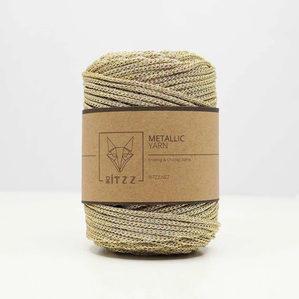 Ritzz Metalik Makrome XL // Gold