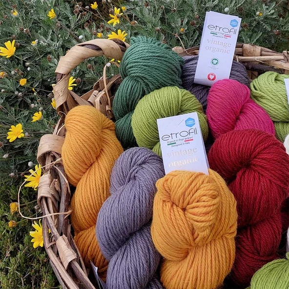 Etrofil Vintage Organic 75180 Pale Grey - Resim 7