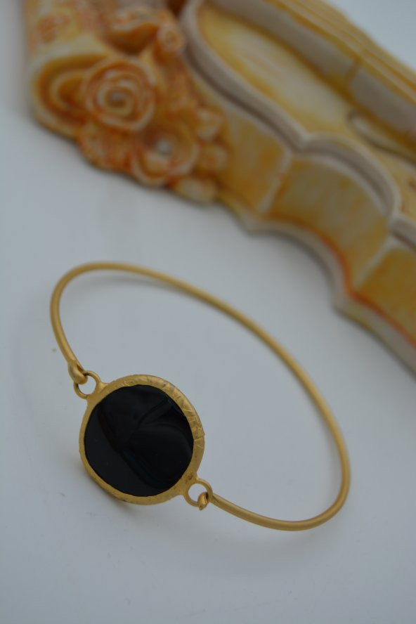 STONEAGE ONİKS TAŞLI 22K ALTIN BİLEKLİK ürün görseli