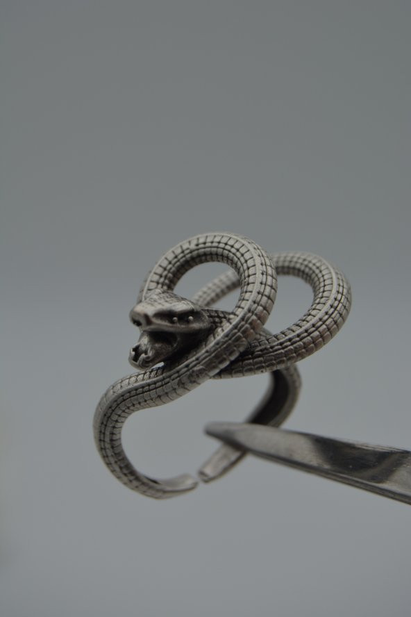 STONEAGE YILAN FİGÜRLÜ AYARLANABİLİR YÜZÜK - Resim 6