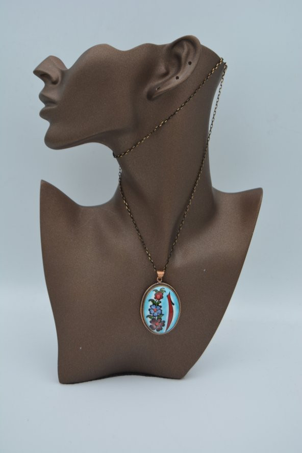 STONEAGE ELİF FİGÜRLÜ EL YAPIMI KOLYE ürün görseli