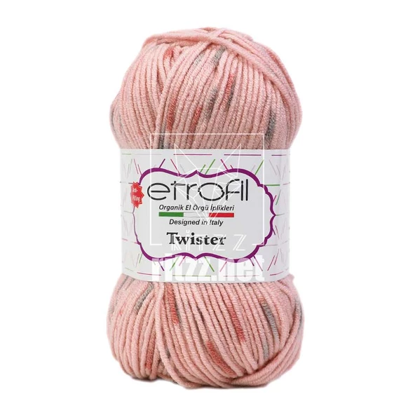 Etrofil Twister SE228 / Pembe Gül Kurusu Gri