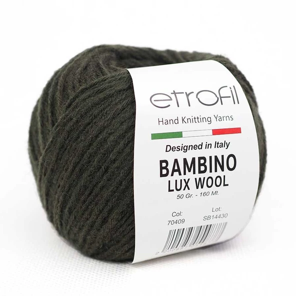 Etrofil Bambino Lux Wool 70409 Haki ürün görseli 1