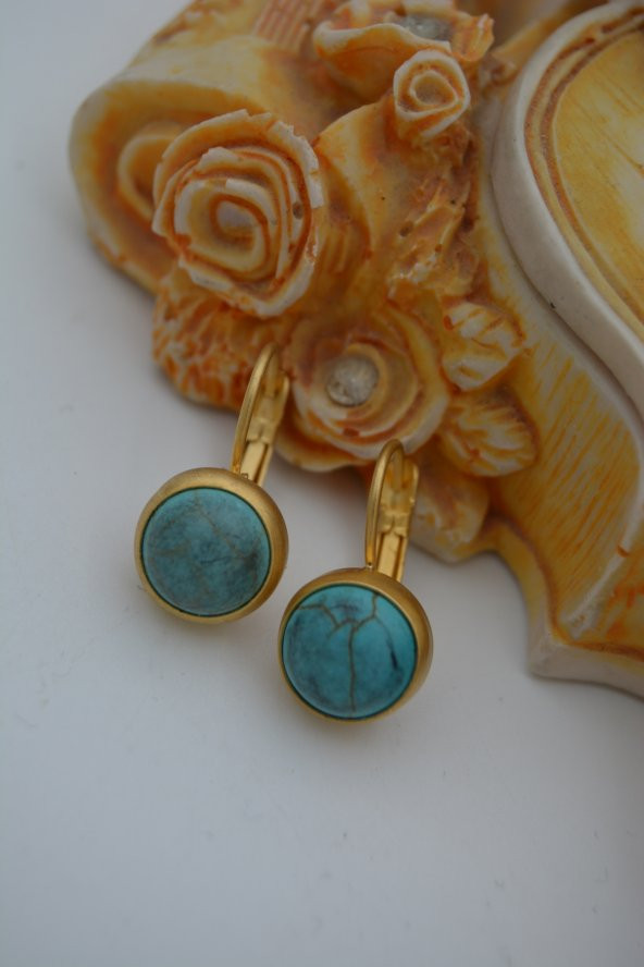 STONEAGE TURKUAZ TAŞLI KÜPE ürün görseli