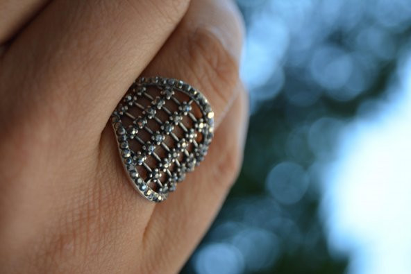 STONEAGE Zirkon Taşlı Ayarlanabilir Kadın Yüzük - Resim 2