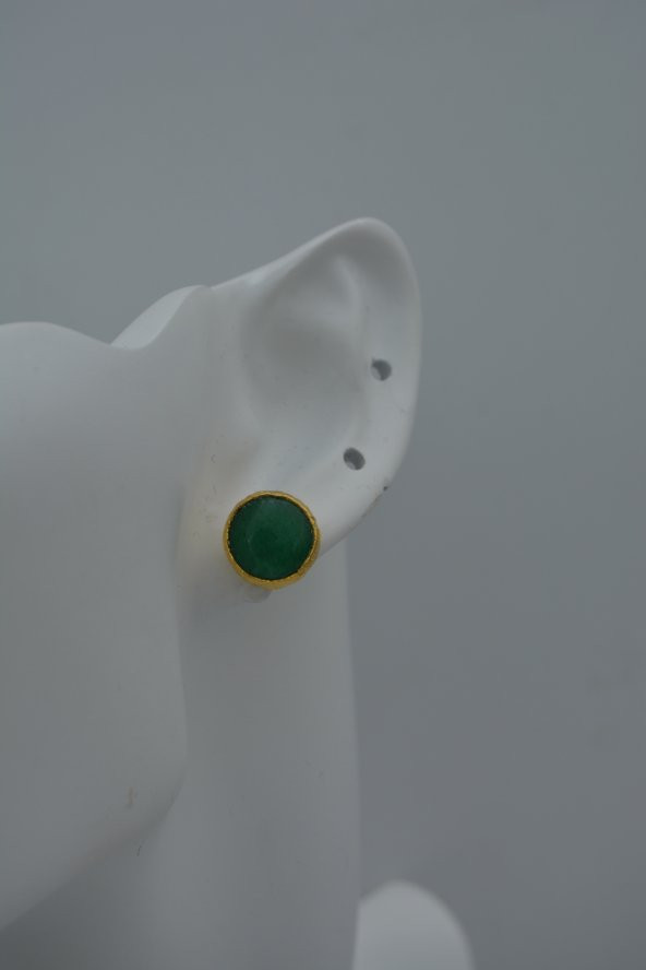 STONEAGE YEŞİM TAŞLI EL YAPIMI KÜPE ürün görseli