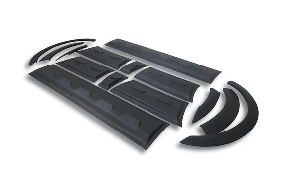 Ford Transit Uzun Şase Çamurluk ve Kapı Dodik Set 14 Parça Abs 2000-2006 Arası - 2
