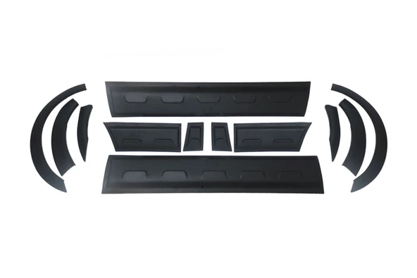 Ford Transit Kısa Şase Çamurluk ve Kapı Dodik Set 12 Parça Abs 2000-2006 Arası - 2