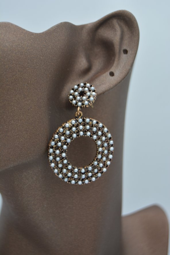 STONEAGE İNCİLİ BÜYÜK KÜPE - 4