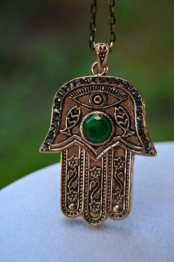 STONEAGE JEWELLERY Kök Zümrüt Otantik Bayan Kolye - 2