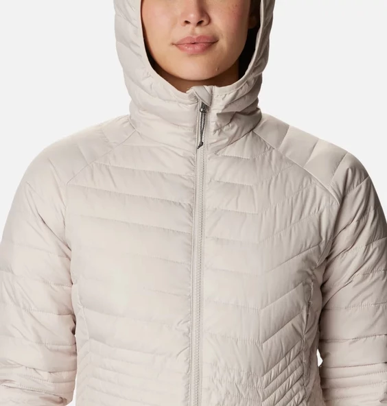 Columbia Powder Lite Mid Jacket Kadın Mont Ekru WK0034-278 - 4