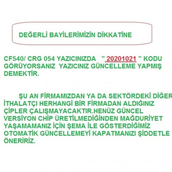 Canon Crg 054 Muadil Renkli Toner Adet - 3