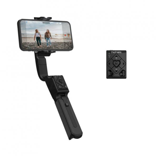 Hohem iSteady Q Siyah Cep Telefonları için Uzatılabilir Çubuklu Stabilizer Gimbal - 3