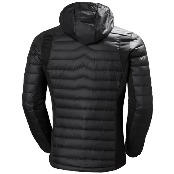 Helly Hansen Hooded Down Hybrid Insulator Erkek Kapişonlu Outdoor Mont Siyah HHA.63007HHA.991 - Resim 4