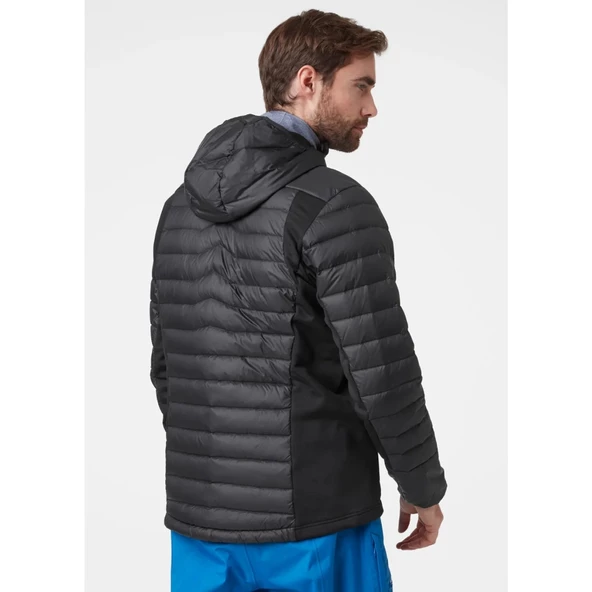 Helly Hansen Hooded Down Hybrid Insulator Erkek Kapişonlu Outdoor Mont Siyah HHA.63007HHA.991 - Resim 3