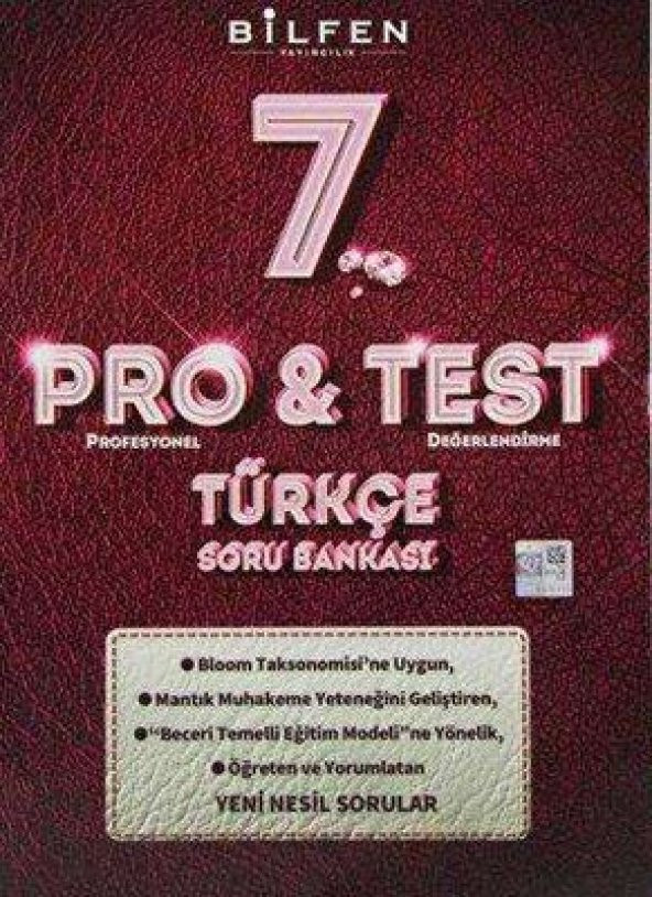 BİLFEN 7.SINIF TÜRKÇE SORU BANKASI