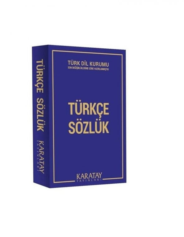 Karatay Yayınları Plastik Kapak Mavi Türkçe Sözlük
